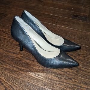 Alfani Step n Flex Pump Heels with Metallic Snake Skin Print